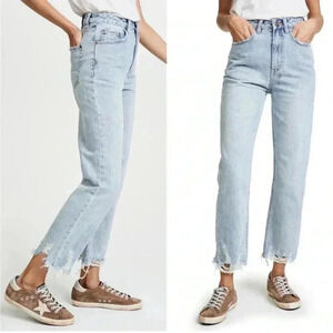 Ksubi Chlo Wasted Super Clean Freak Jeans Cropped Distressed High Rise Size 30